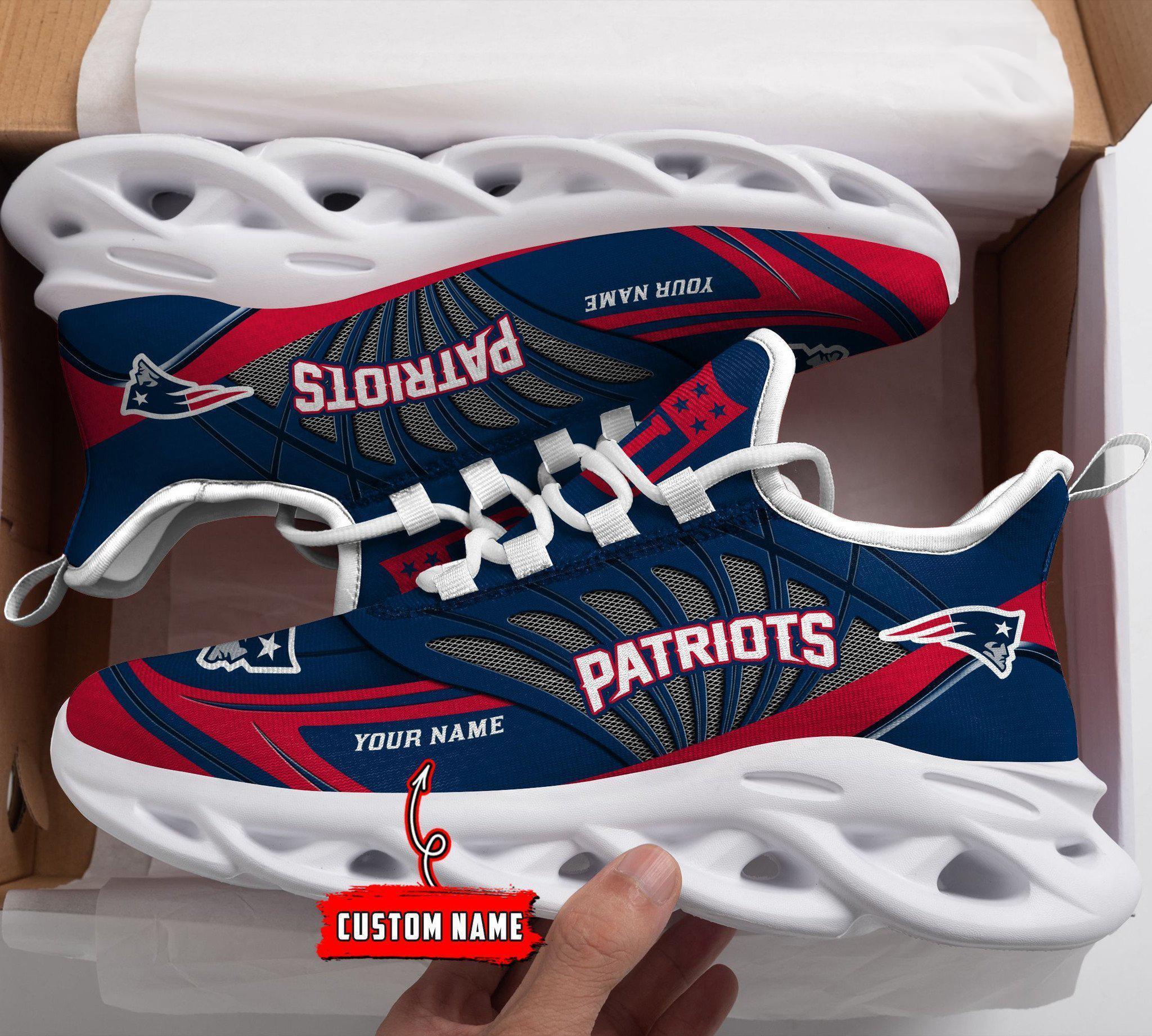 Personalized New England Patriots Max Soul Shoes Sneakers for Men And Women – NFL Football Fan Shoes, Team Sneakers