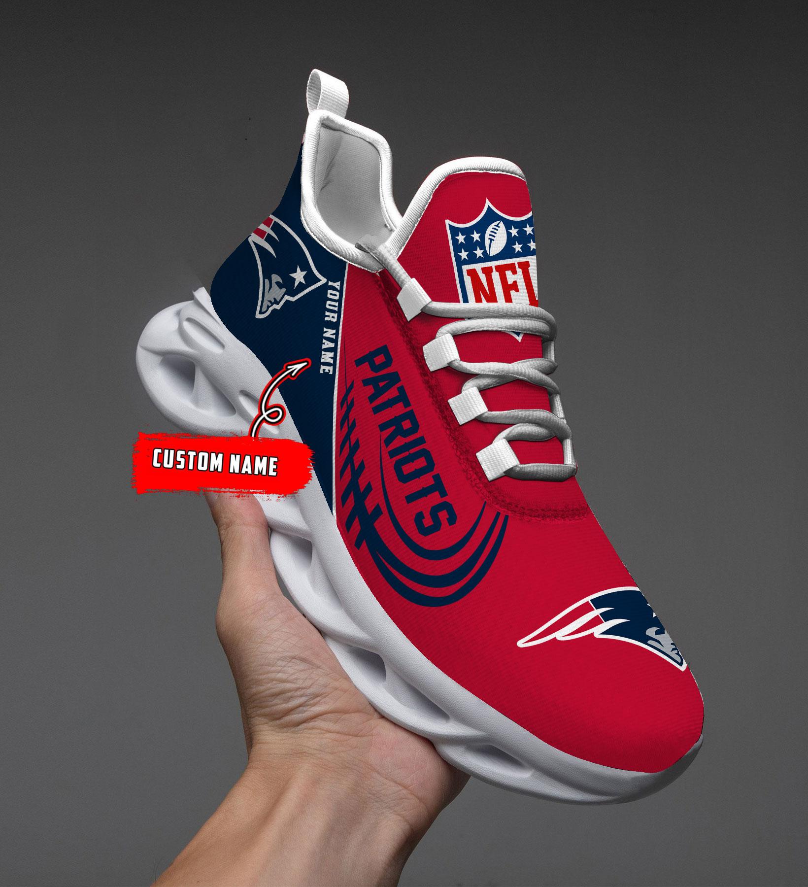 Personalized New England Patriots Max Soul Shoes Sneakers for Men And Women – NFL Football Fan Shoes, Team Sneakers