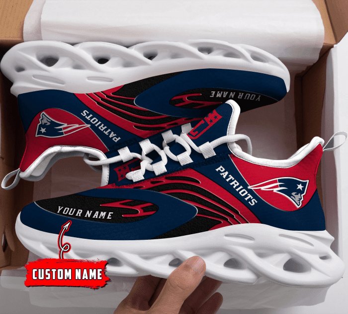 Personalized New England Patriots NFL Max Soul Shoes Sneakers for Men And Women – NFL Football Fan Shoes, Team Sneakers