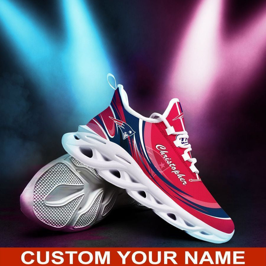 Personalized New England Patriots NFL Max Soul Shoes Sneakers for Men And Women – NFL Football Fan Shoes, Team Sneakers