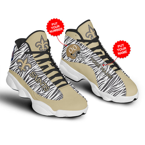 Personalized New Orleans Saints JD13 Sneakers Shoes for Men & Women | Custom Fan Gift