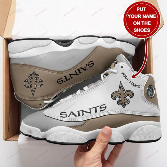 Personalized New Orleans Saints JD13 Sneakers Shoes for Men & Women | Custom Fan Gift