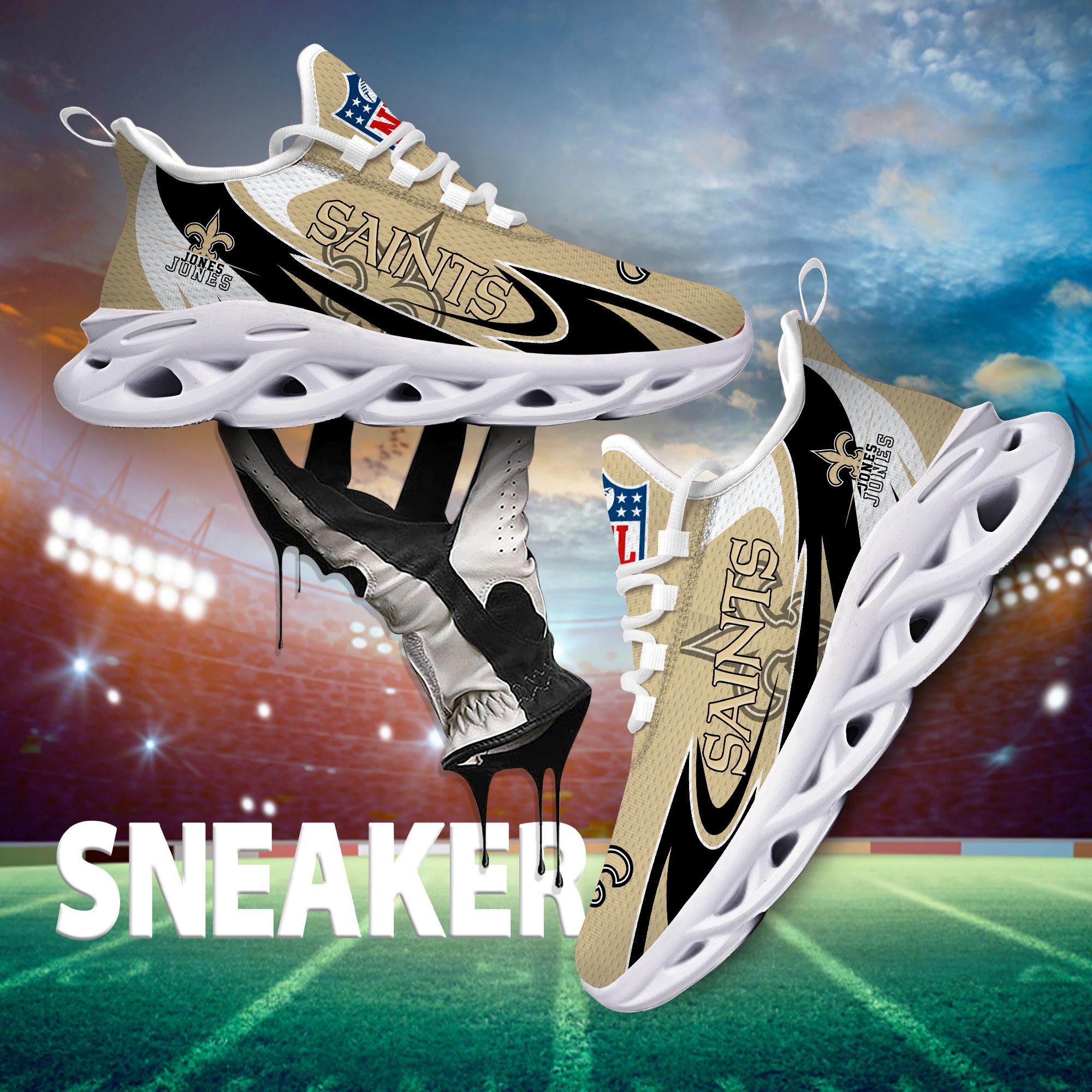 Personalized New Orleans Saints Max Soul Shoes Sneakers for Men And Women – NFL Football Fan Shoes, Team Sneakers