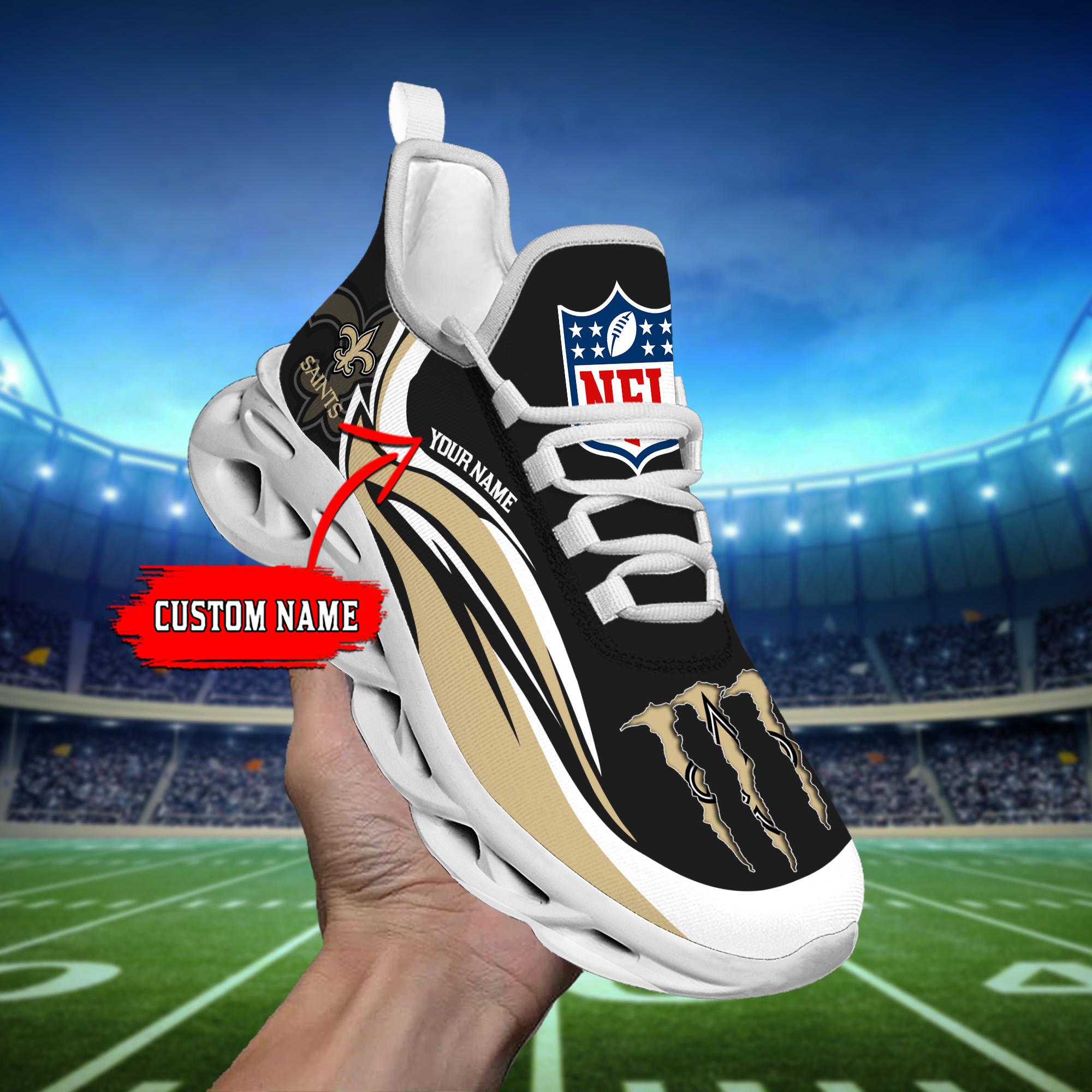 Personalized New Orleans Saints Max Soul Shoes Sneakers for Men And Women – NFL Football Fan Shoes, Team Sneakers - Image 7