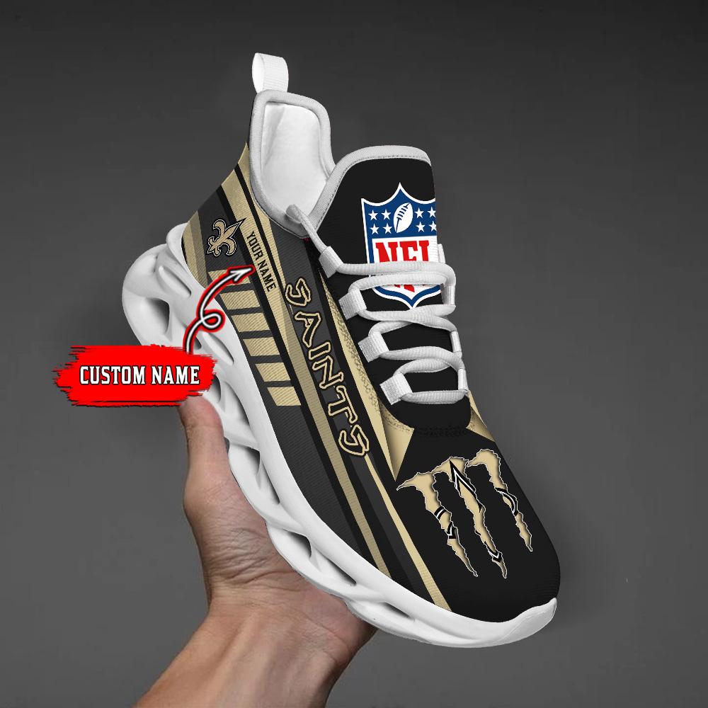 Personalized New Orleans Saints Max Soul Shoes Sneakers for Men And Women – NFL Football Fan Shoes, Team Sneakers