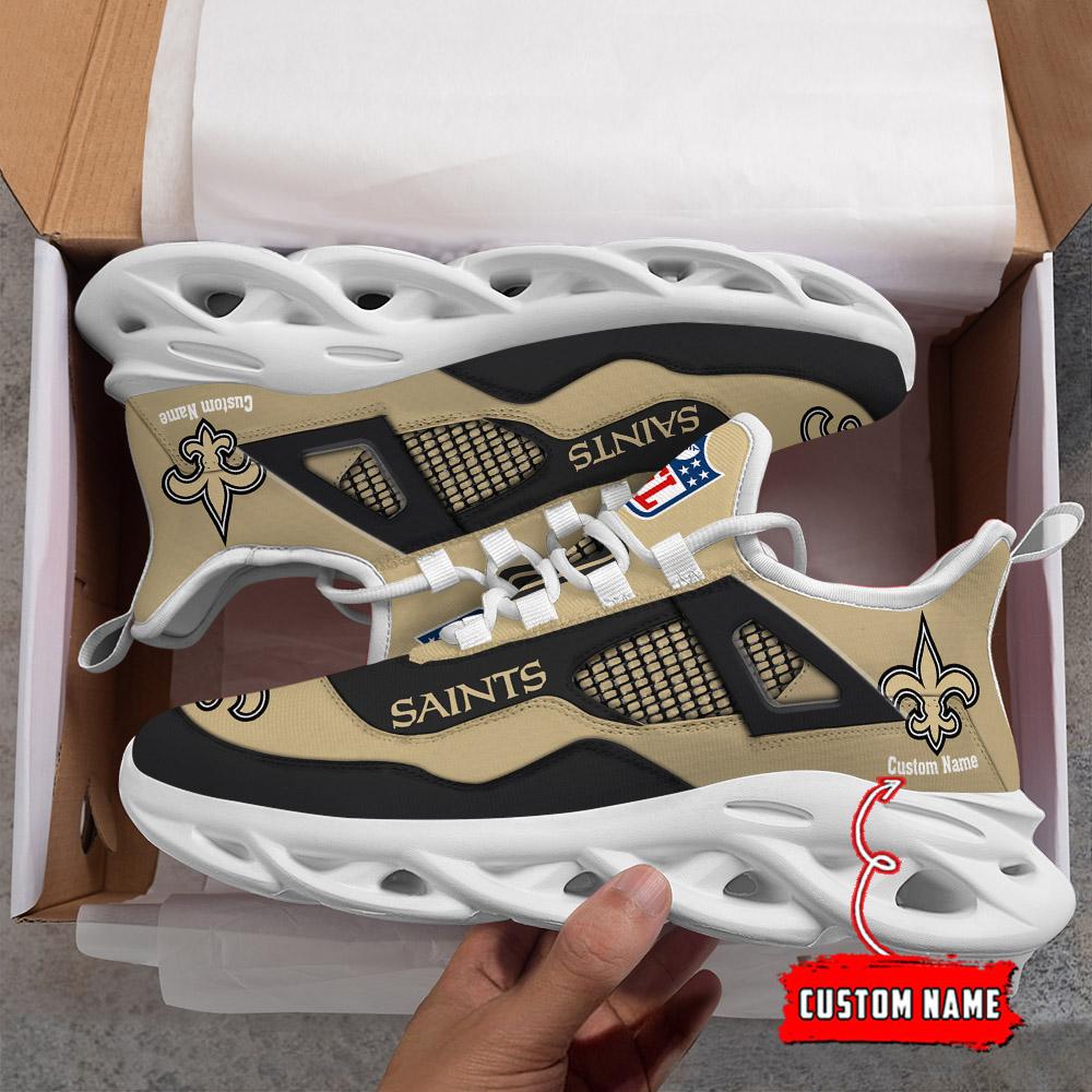 Personalized New Orleans Saints Max Soul Shoes Sneakers for Men And Women – NFL Football Fan Shoes, Team Sneakers