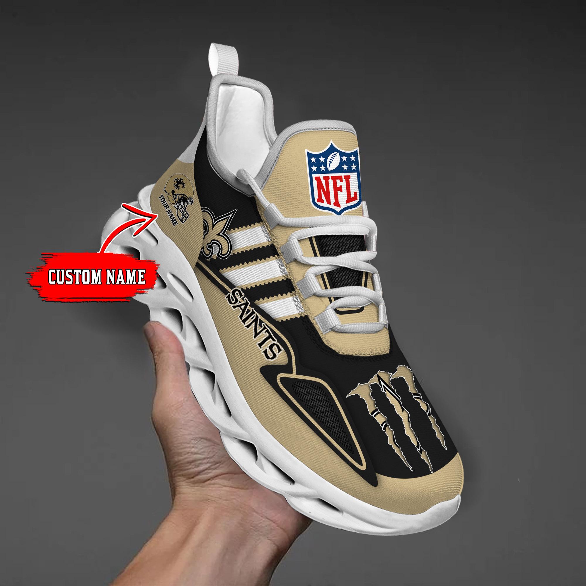 Personalized New Orleans Saints Max Soul Shoes Sneakers for Men And Women – NFL Football Fan Shoes, Team Sneakers