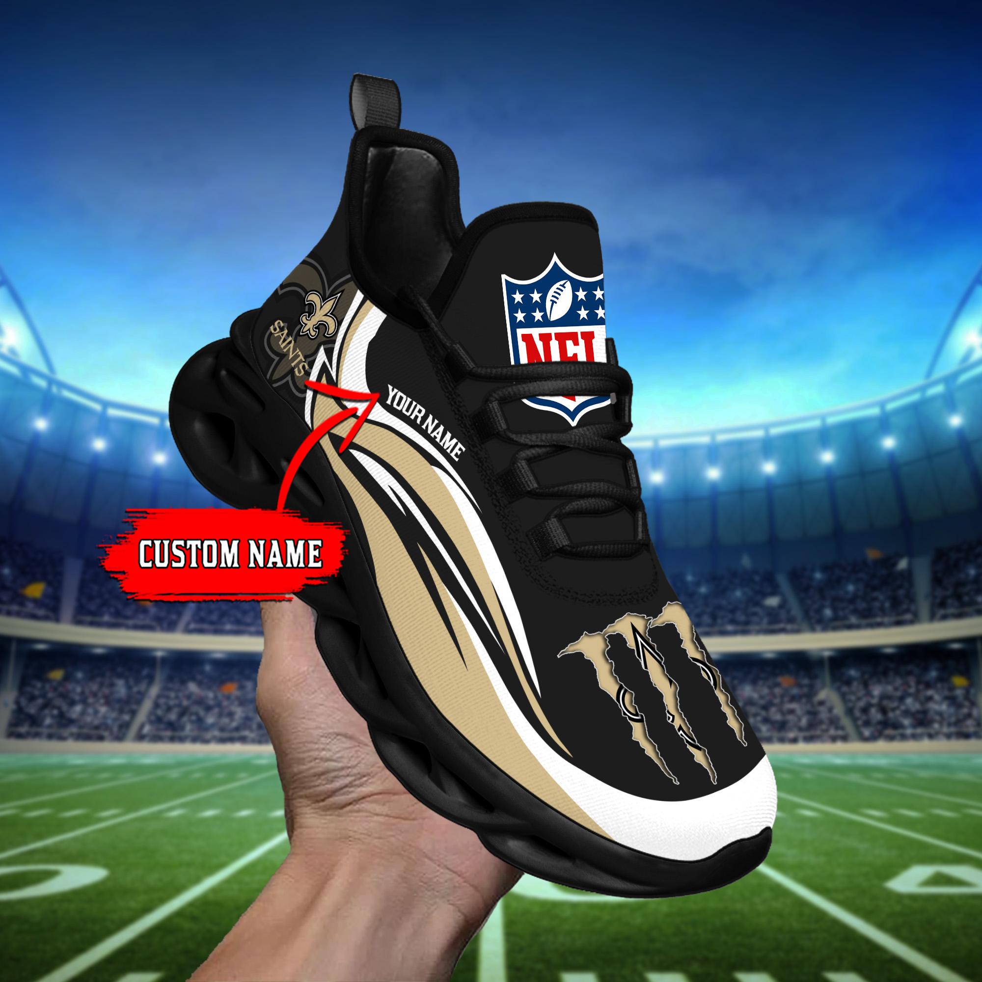 Personalized New Orleans Saints Max Soul Shoes Sneakers for Men And Women – NFL Football Fan Shoes, Team Sneakers - Image 6