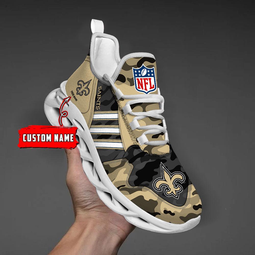Personalized New Orleans Saints Max Soul Shoes Sneakers for Men And Women – NFL Football Fan Shoes, Team Sneakers