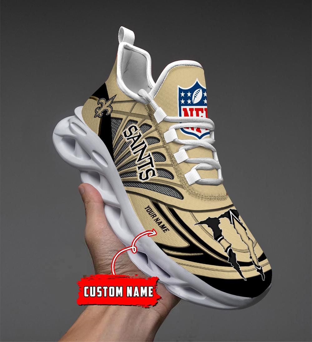 Personalized New Orleans Saints Max Soul Shoes Sneakers for Men And Women – NFL Football Fan Shoes, Team Sneakers