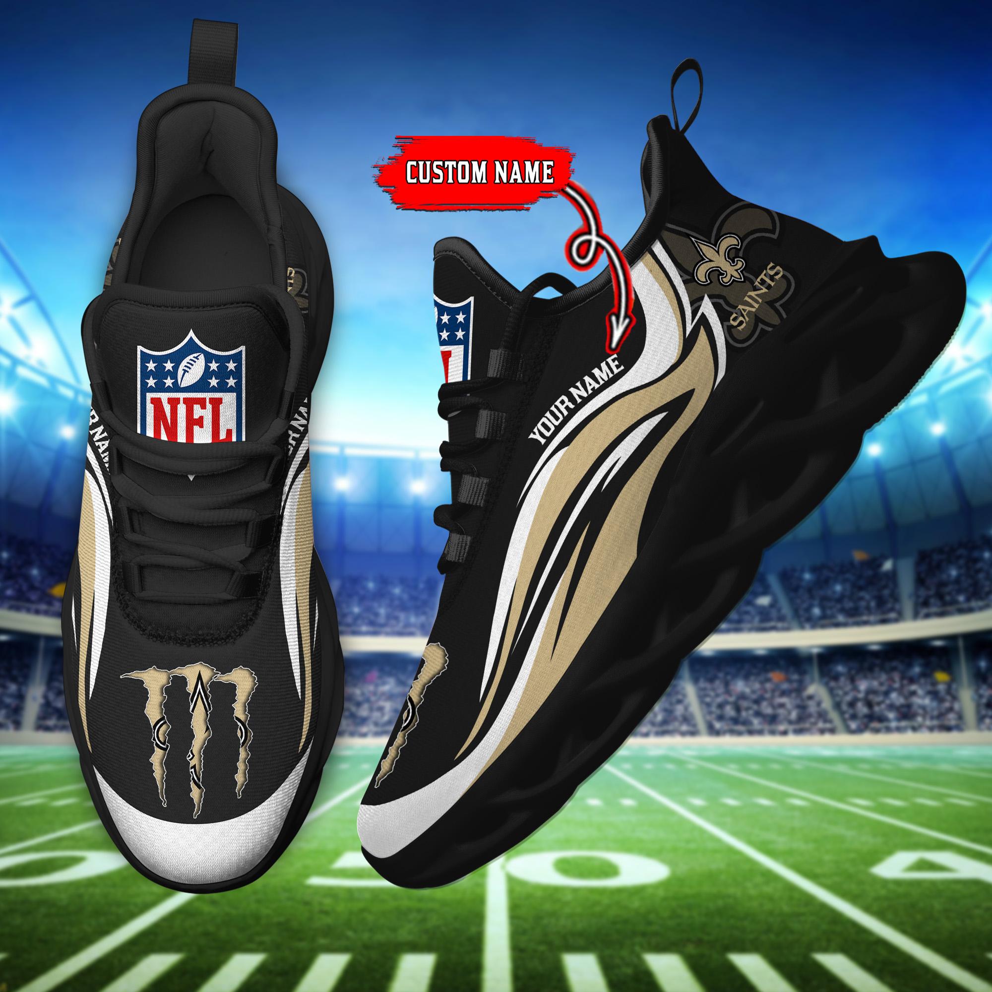 Personalized New Orleans Saints Max Soul Shoes Sneakers for Men And Women – NFL Football Fan Shoes, Team Sneakers - Image 5