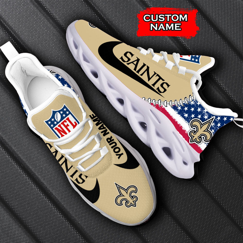 Personalized New Orleans Saints NFL Max Soul Shoes Sneakers for Men And Women – NFL Football Fan Shoes, Team Sneakers - Image 6