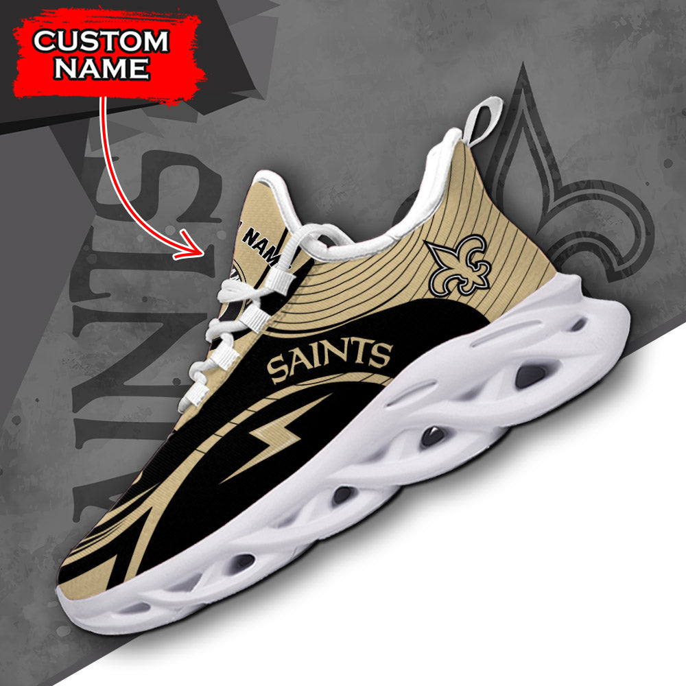 Personalized New Orleans Saints NFL Max Soul Shoes Sneakers for Men And Women – NFL Football Fan Shoes, Team Sneakers