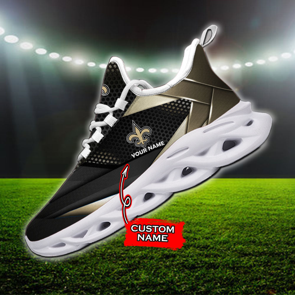 Personalized New Orleans Saints NFL Max Soul Shoes Sneakers for Men And Women – NFL Football Fan Shoes, Team Sneakers