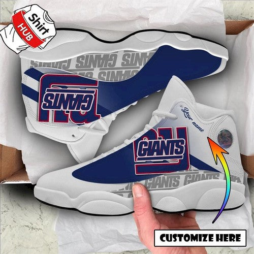 Personalized New York Giants JD13 Sneakers Shoes for Men & Women | Custom Fan Gift