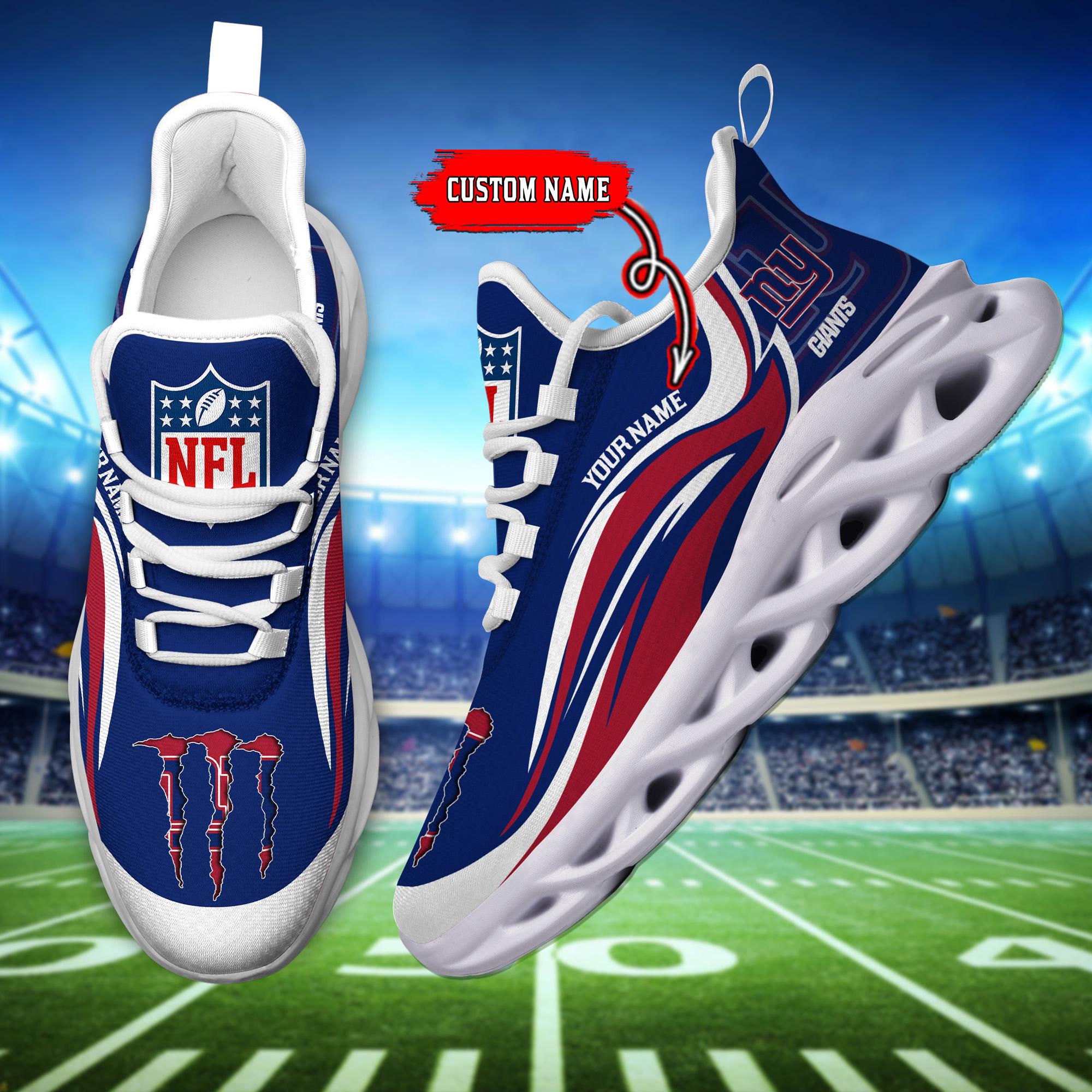 Personalized New York Giants Max Soul Shoes Sneakers for Men And Women – NFL Football Fan Shoes, Team Sneakers