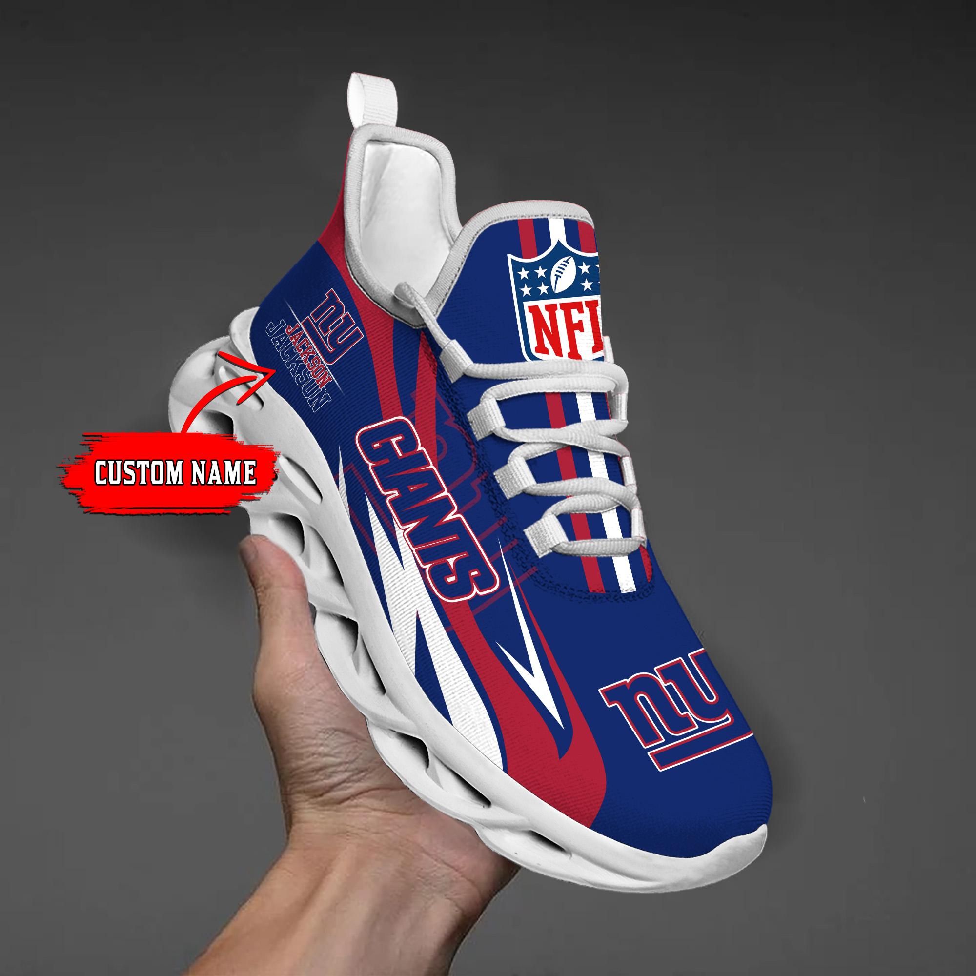 Personalized New York Giants Max Soul Shoes Sneakers for Men And Women – NFL Football Fan Shoes, Team Sneakers