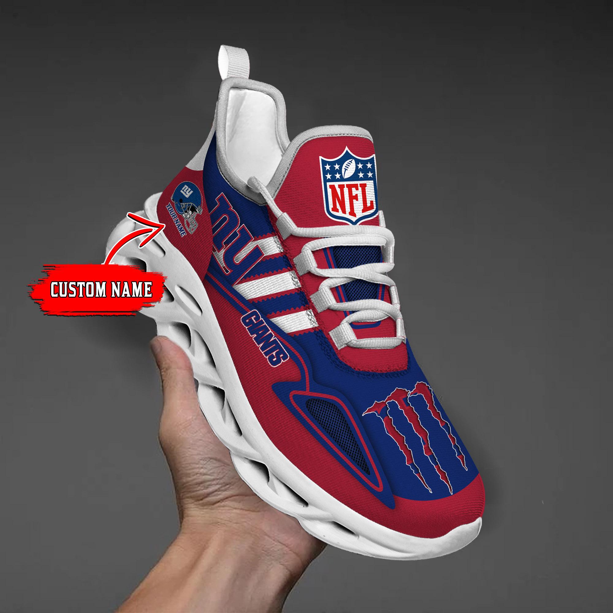 Personalized New York Giants Max Soul Shoes Sneakers for Men And Women – NFL Football Fan Shoes, Team Sneakers