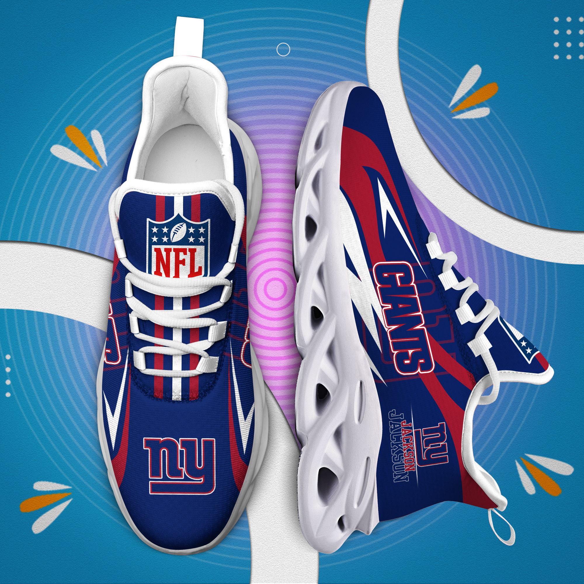 Personalized New York Giants Max Soul Shoes Sneakers for Men And Women – NFL Football Fan Shoes, Team Sneakers - Image 3