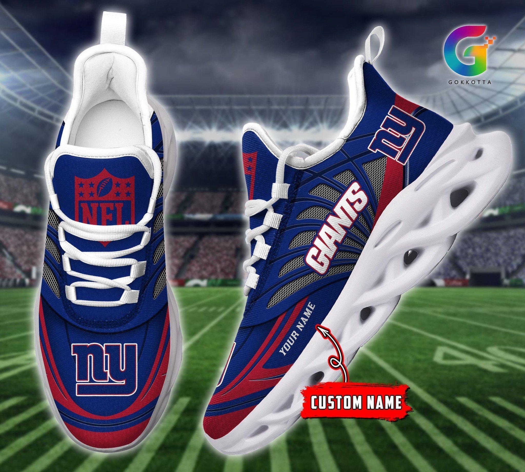 Personalized New York Giants Max Soul Shoes Sneakers for Men And Women – NFL Football Fan Shoes, Team Sneakers