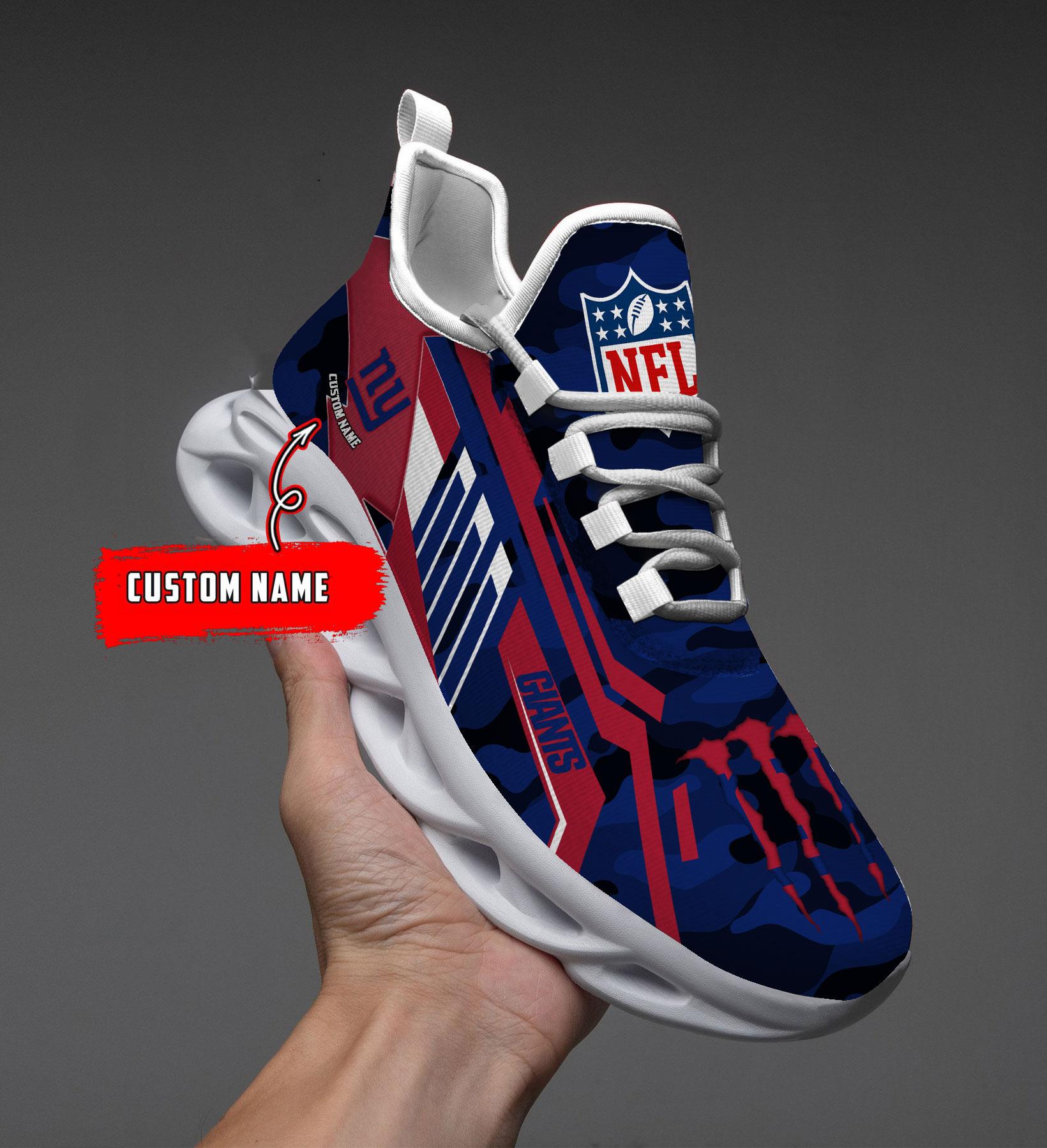 Personalized New York Giants Max Soul Shoes Sneakers for Men And Women – NFL Football Fan Shoes, Team Sneakers