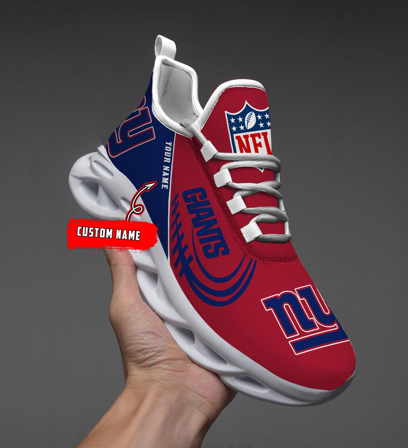Personalized New York Giants Max Soul Shoes Sneakers for Men And Women – NFL Football Fan Shoes, Team Sneakers