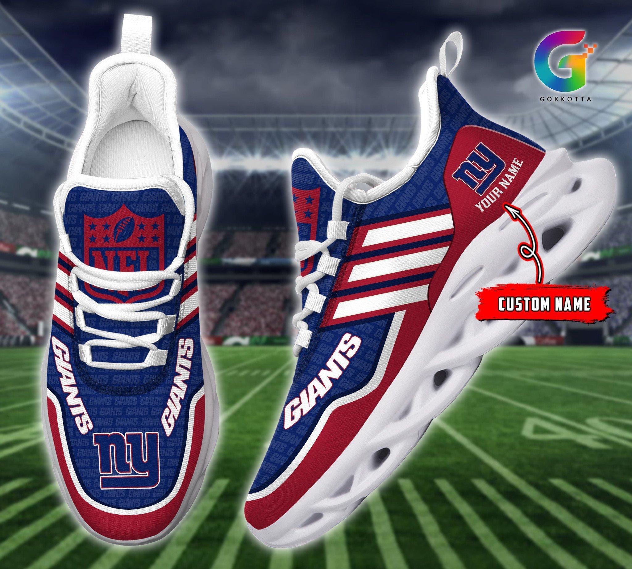 Personalized New York Giants Max Soul Shoes Sneakers for Men And Women – NFL Football Fan Shoes, Team Sneakers