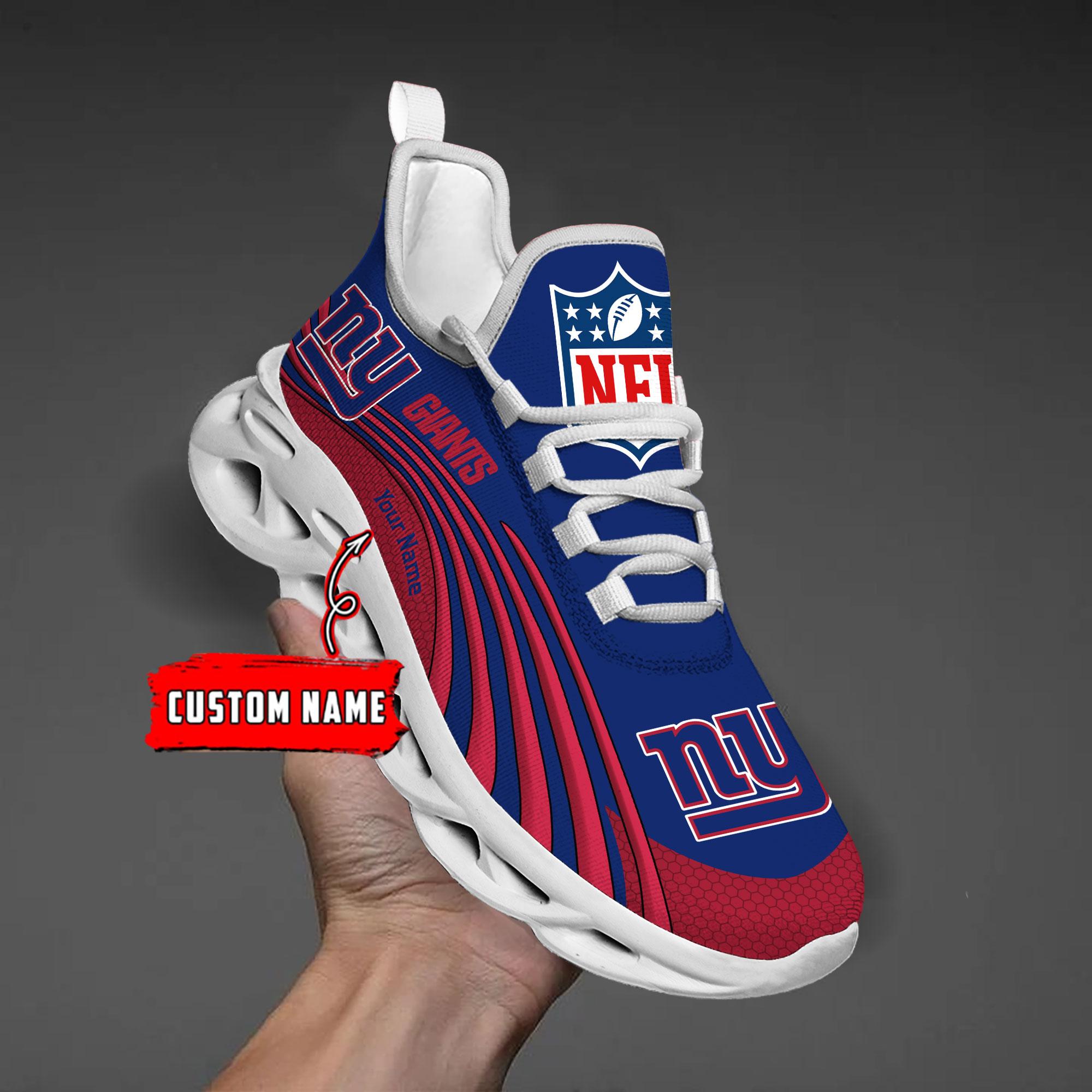 Personalized New York Giants Max Soul Shoes Sneakers for Men And Women – NFL Football Fan Shoes, Team Sneakers