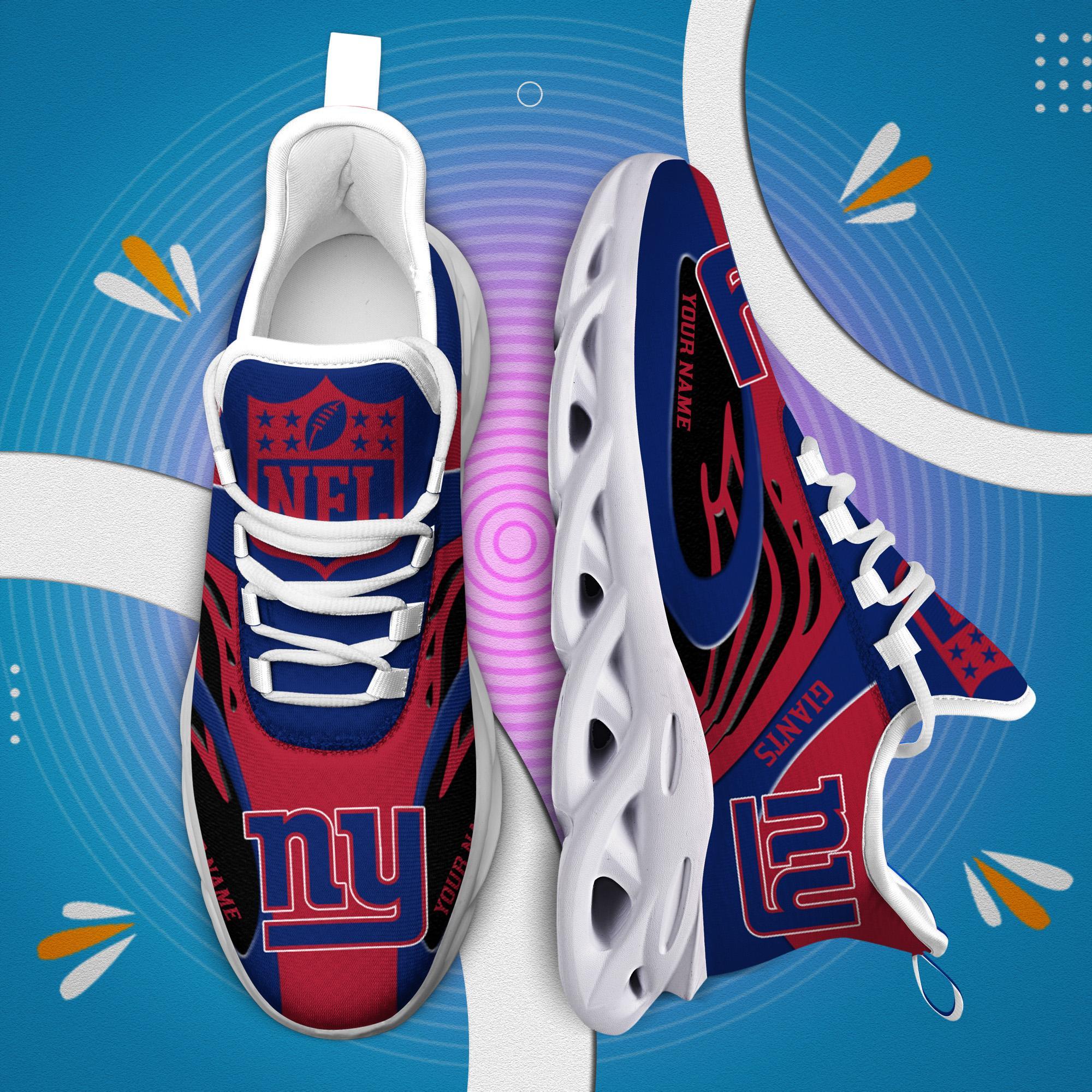 Personalized New York Giants Max Soul Shoes Sneakers for Men And Women – NFL Football Fan Shoes, Team Sneakers