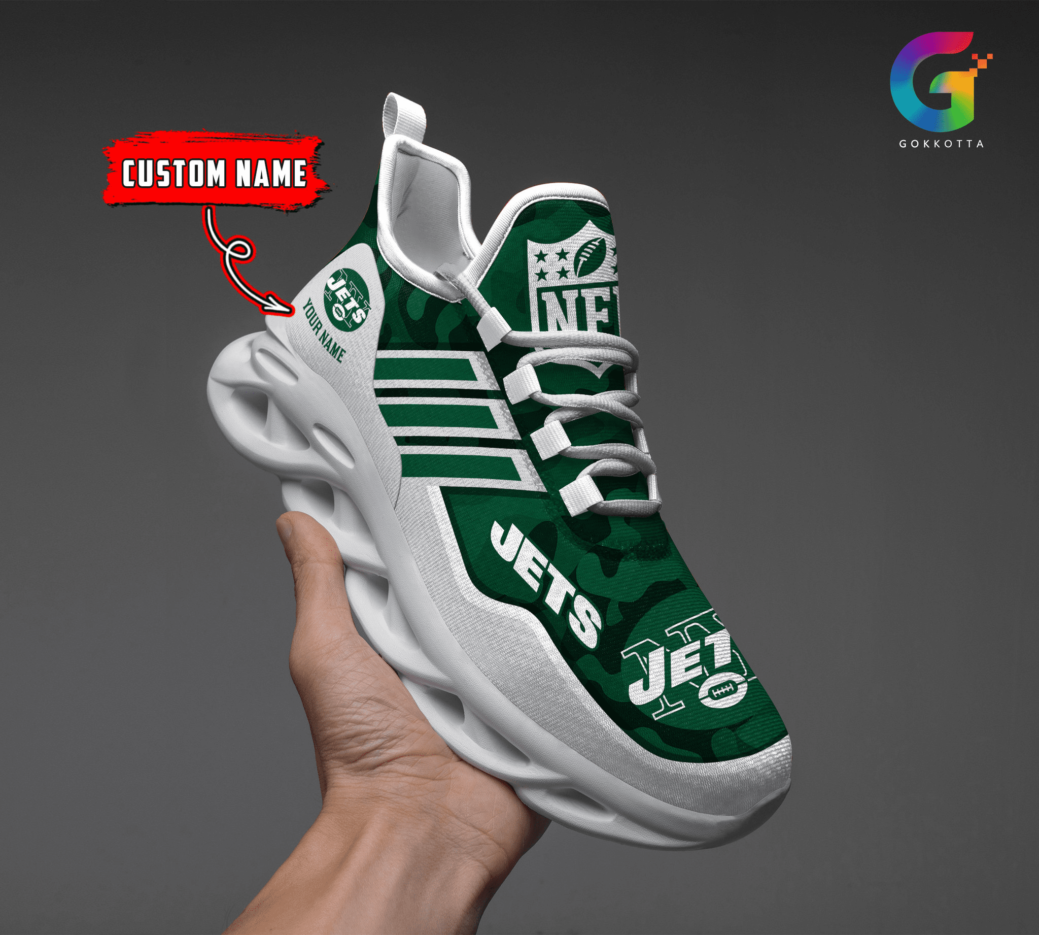 Personalized New York Jets Max Soul Shoes Sneakers for Men And Women – NFL Football Fan Shoes, Team Sneakers - Image 6