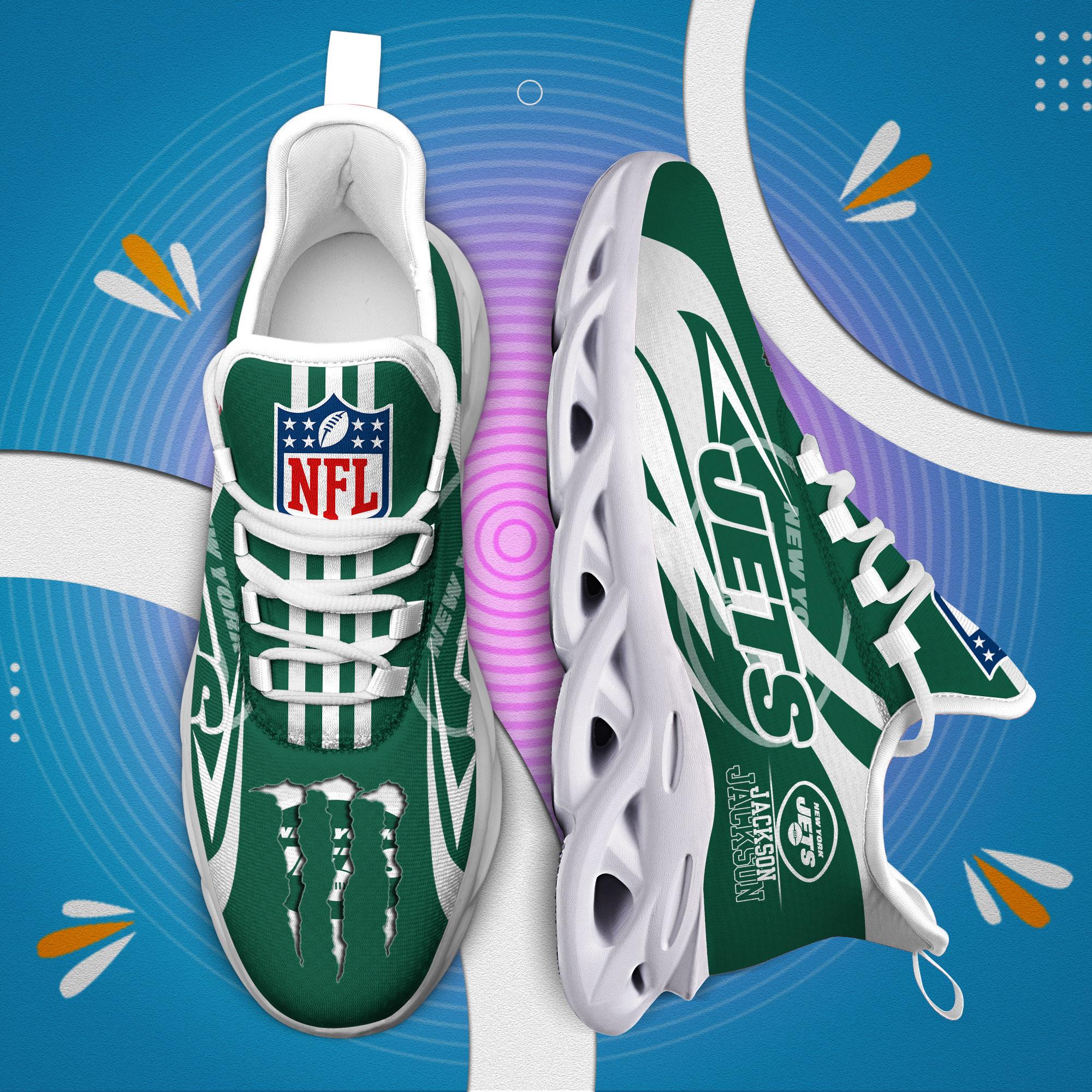 Personalized New York Jets Max Soul Shoes Sneakers for Men And Women – NFL Football Fan Shoes, Team Sneakers - Image 6