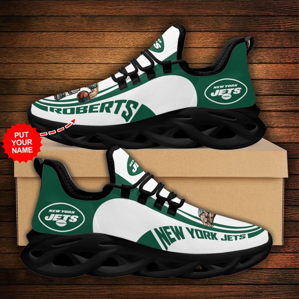 Personalized New York Jets Max Soul Shoes Sneakers for Men And Women – NFL Football Fan Shoes, Team Sneakers