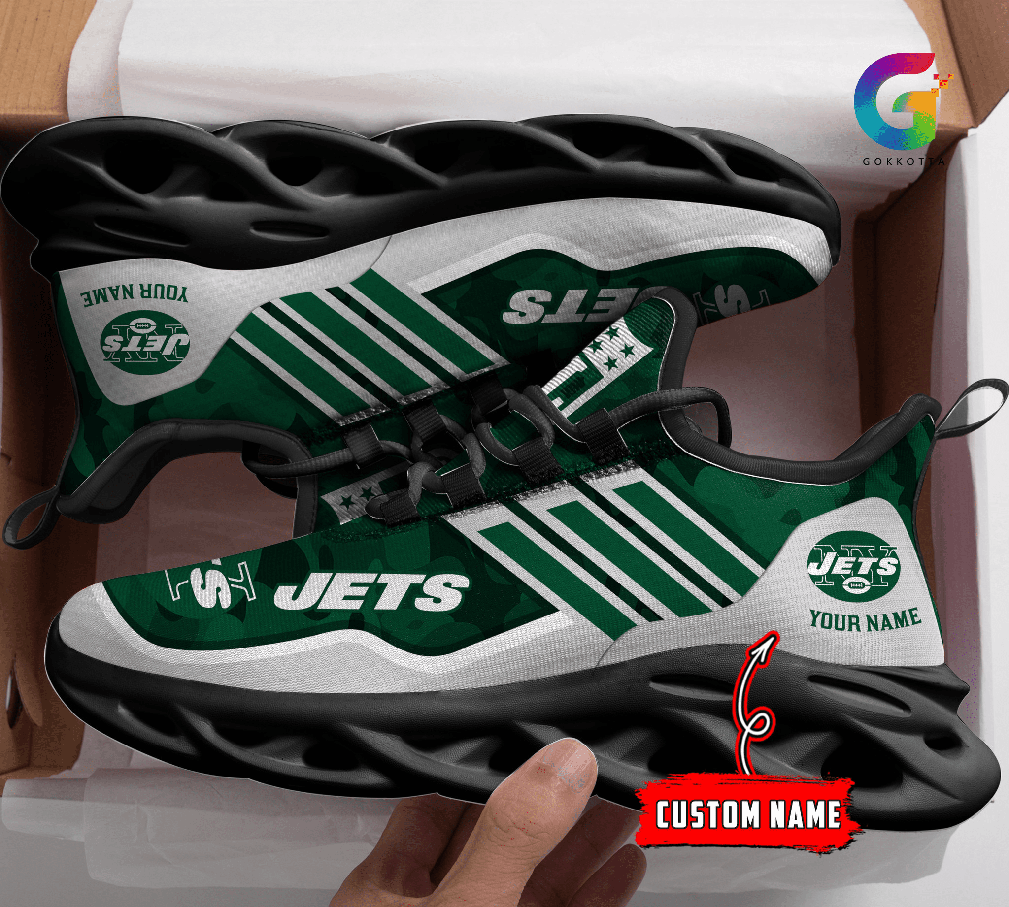 Personalized New York Jets Max Soul Shoes Sneakers for Men And Women – NFL Football Fan Shoes, Team Sneakers - Image 4