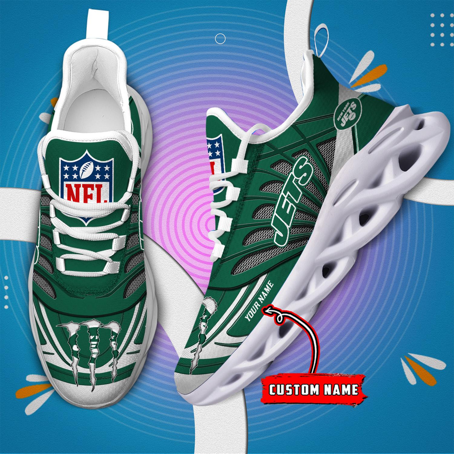 Personalized New York Jets Max Soul Shoes Sneakers for Men And Women – NFL Football Fan Shoes, Team Sneakers - Image 8