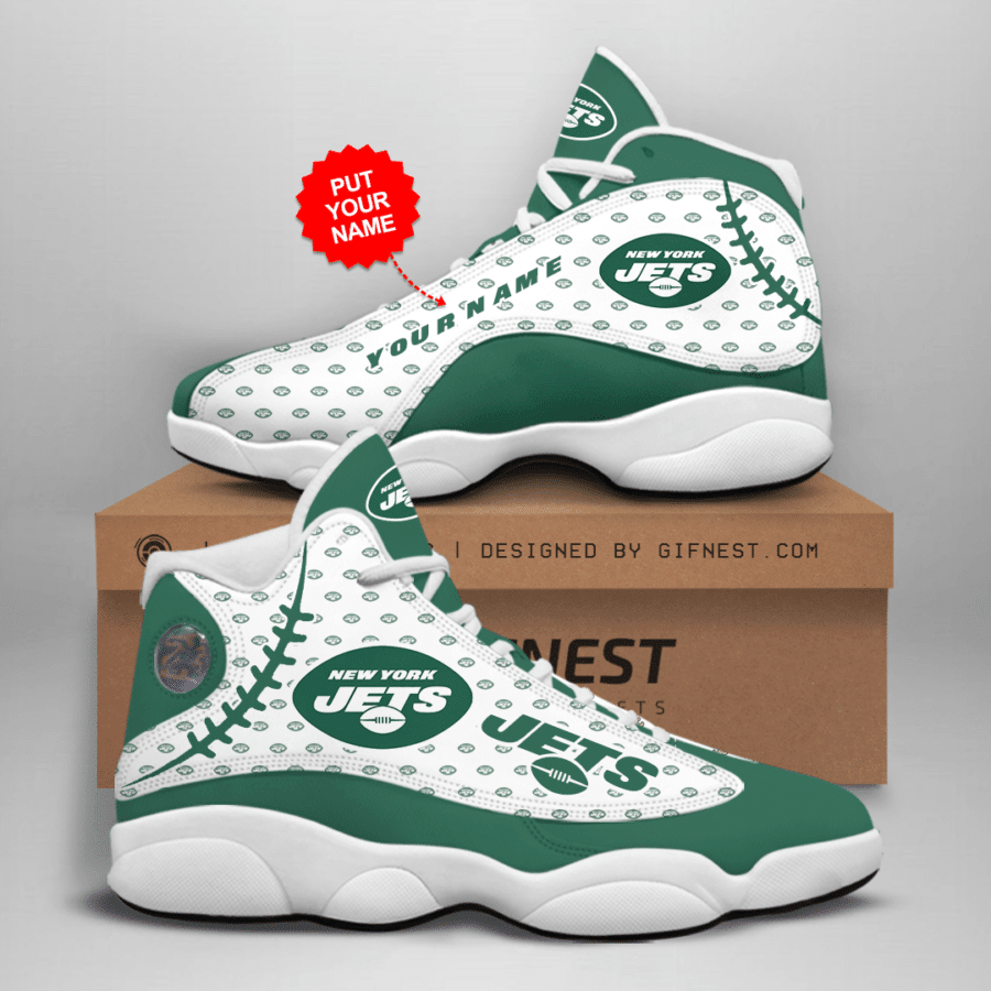 Personalized New York Jets NFL JD13 Sneakers Shoes for Men & Women | Custom Fan Gift