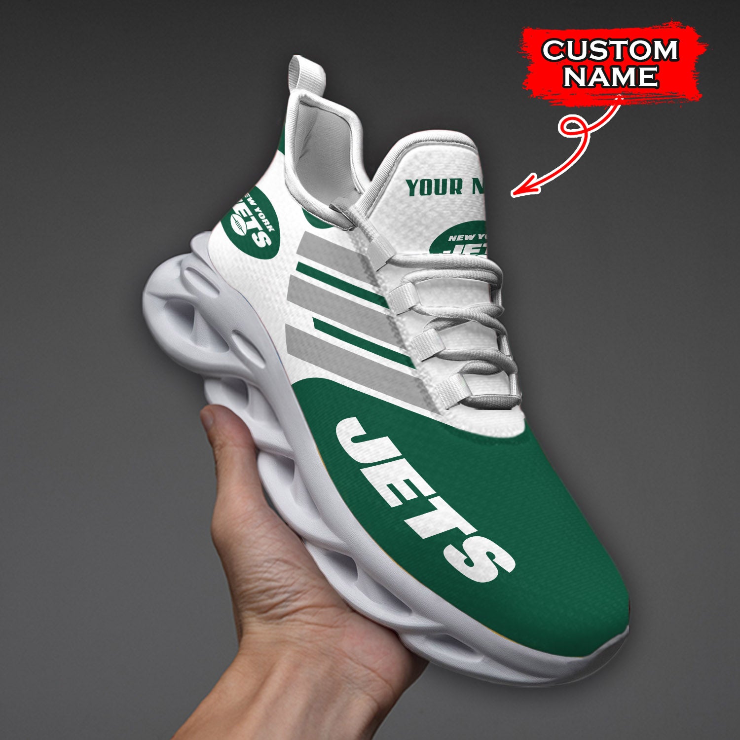 Personalized New York Jets NFL Max Soul Shoes Sneakers for Men And Women – NFL Football Fan Shoes, Team Sneakers