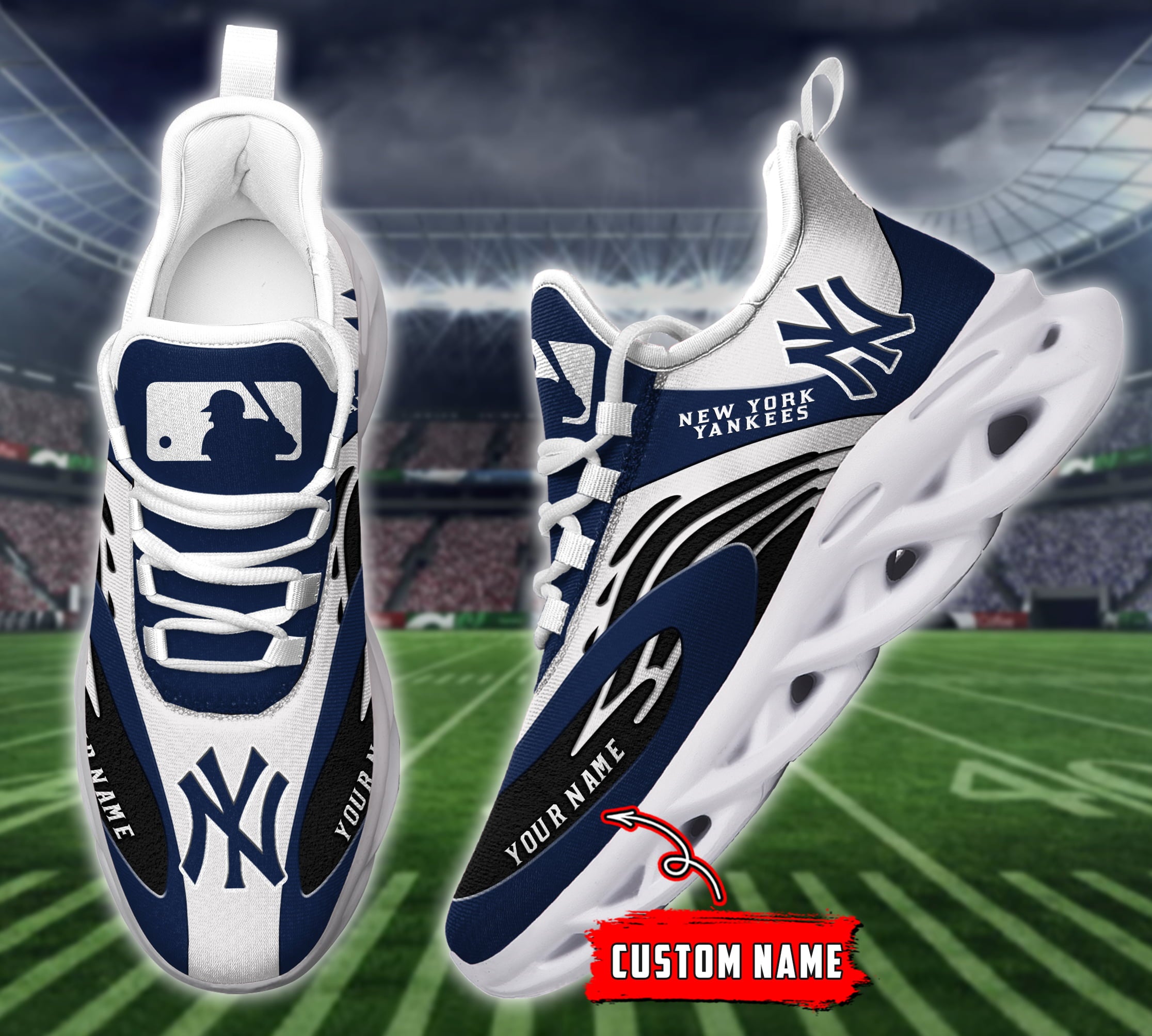 Personalized New York Yankees NFL Max Soul Shoes Sneakers for Men And Women – NFL Football Fan Shoes, Team Sneakers