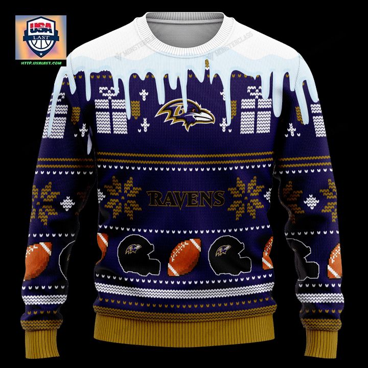 Personalized Nfl Baltimore Ravens Custom Christmas Sweater