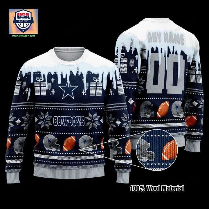 Personalized Nfl Dallas Cowboys Custom Christmas Sweater