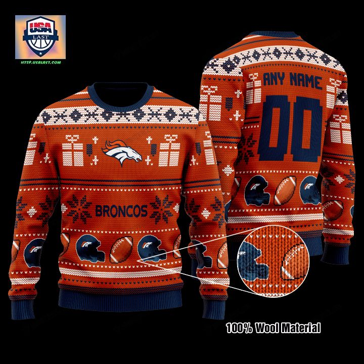 Personalized Nfl Denver Broncos Custom Christmas Sweater