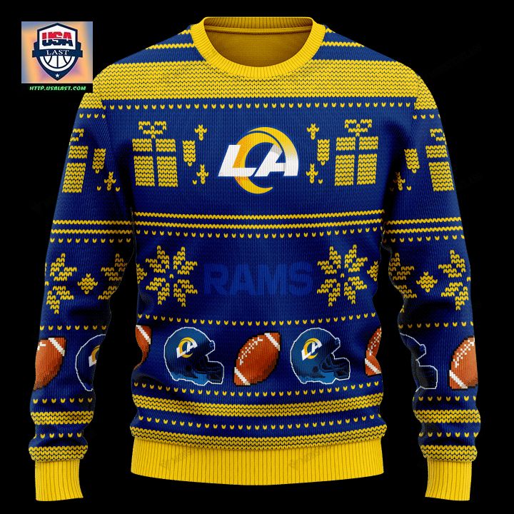 Personalized Nfl Los Angeles Rams Custom Christmas Sweater