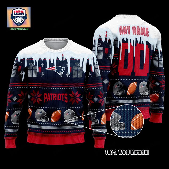 Personalized Nfl New England Patriots Custom Christmas Sweater