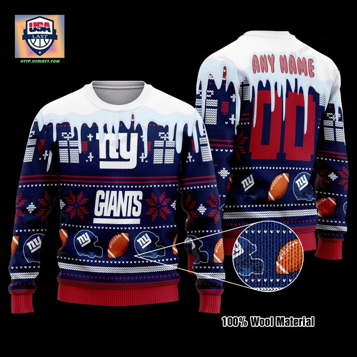 Personalized Nfl New York Giants Custom Christmas Sweater