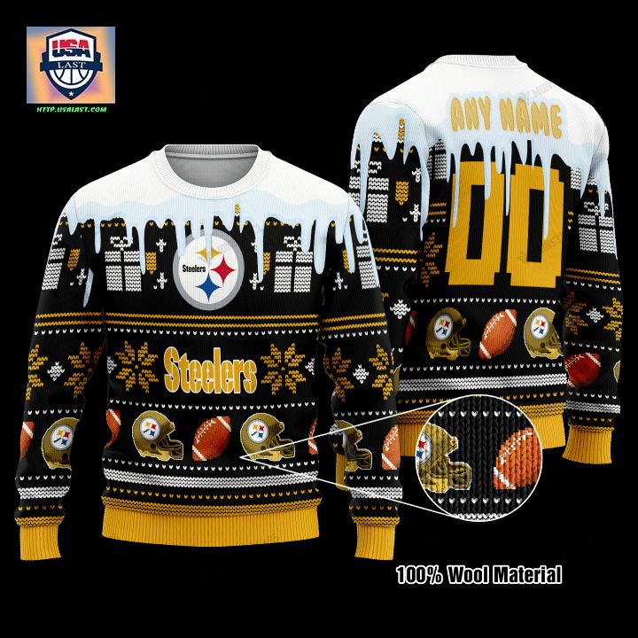 Personalized Nfl Pittsburgh Steelers Custom Christmas Sweater