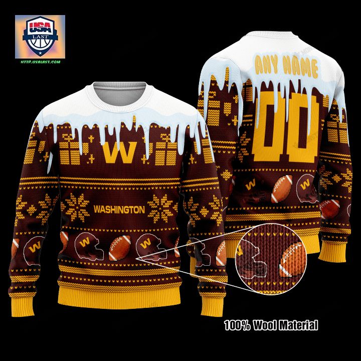 Personalized Nfl Washington Football Team Custom Christmas Sweater
