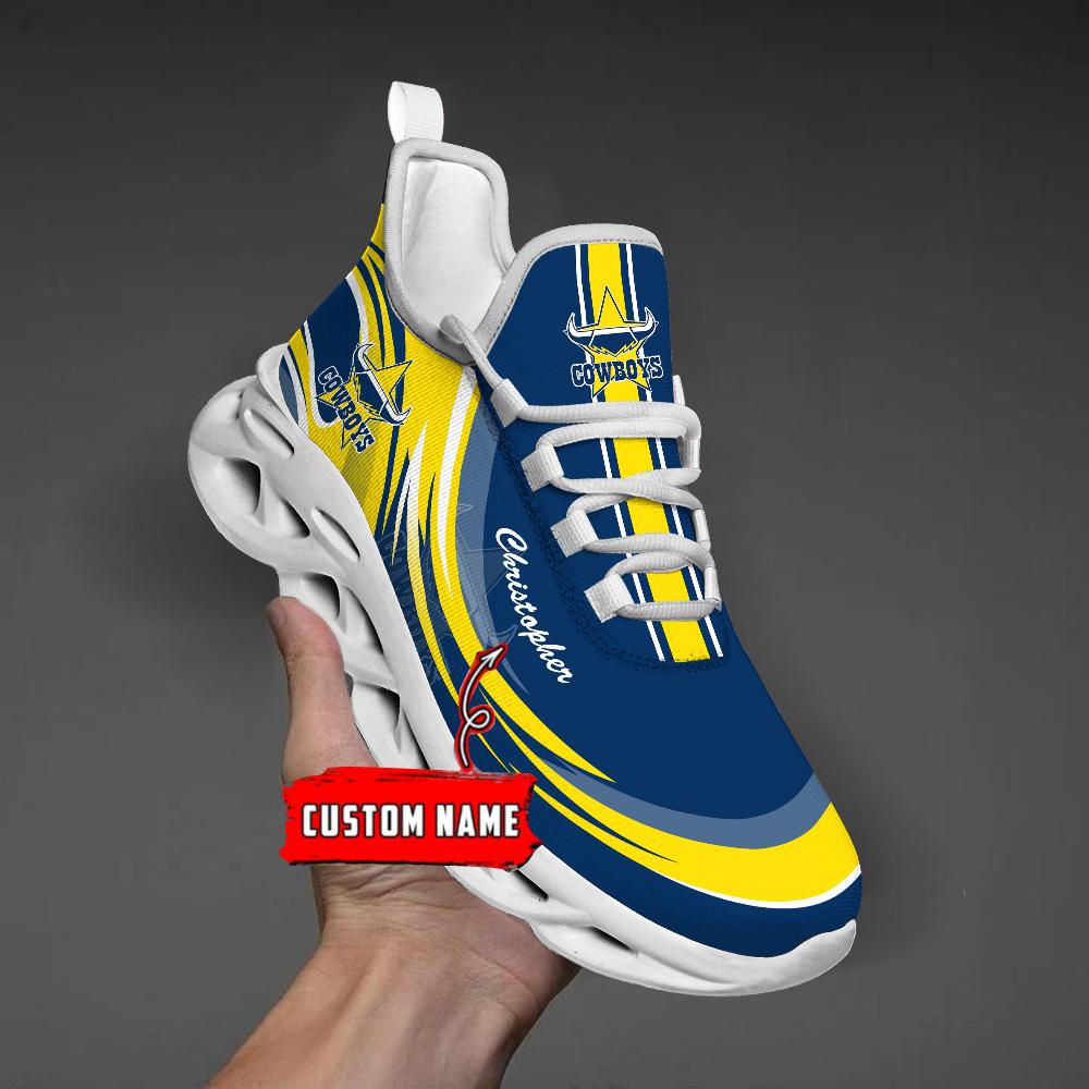 Personalized North Queensland Cowboys Max Soul Shoes Sneakers for Men And Women – NFL Football Fan Shoes, Team Sneakers - Image 6