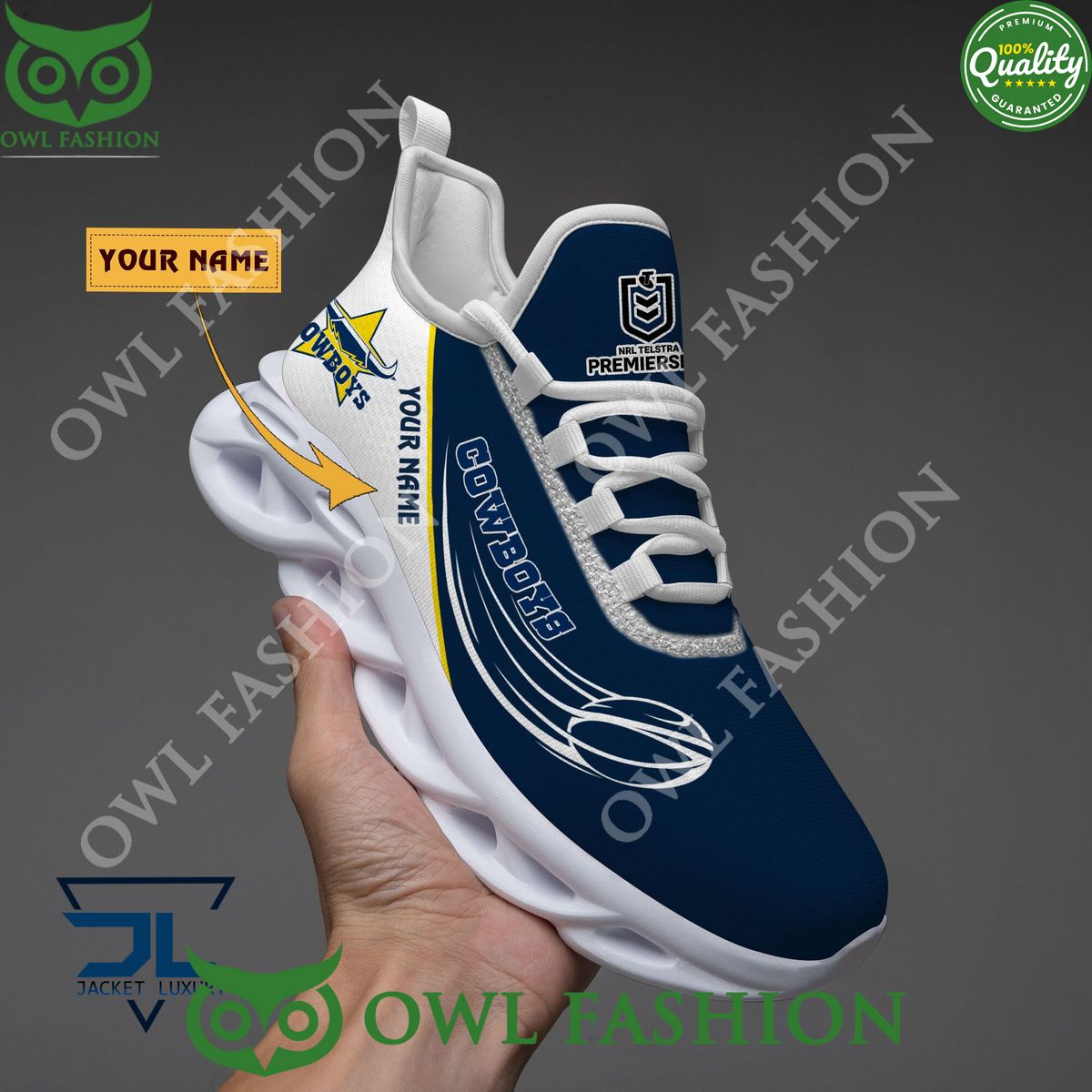 Personalized North Queensland Cowboys Max Soul Shoes Sneakers for Men And Women – NFL Football Fan Shoes, Team Sneakers