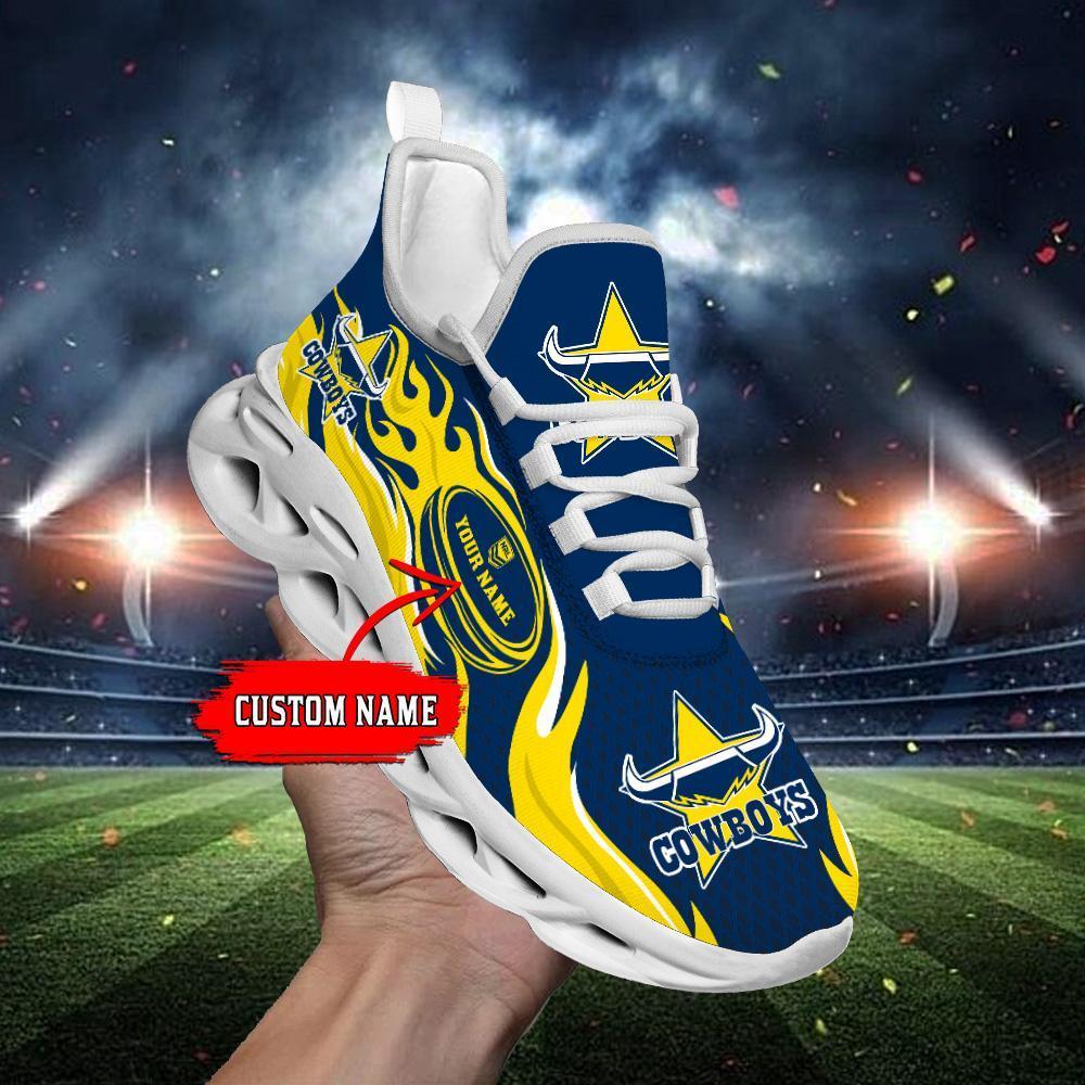 Personalized North Queensland Cowboys Max Soul Shoes Sneakers for Men And Women – NFL Football Fan Shoes, Team Sneakers - Image 7