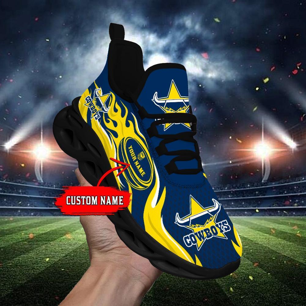 Personalized North Queensland Cowboys Max Soul Shoes Sneakers for Men And Women – NFL Football Fan Shoes, Team Sneakers - Image 6