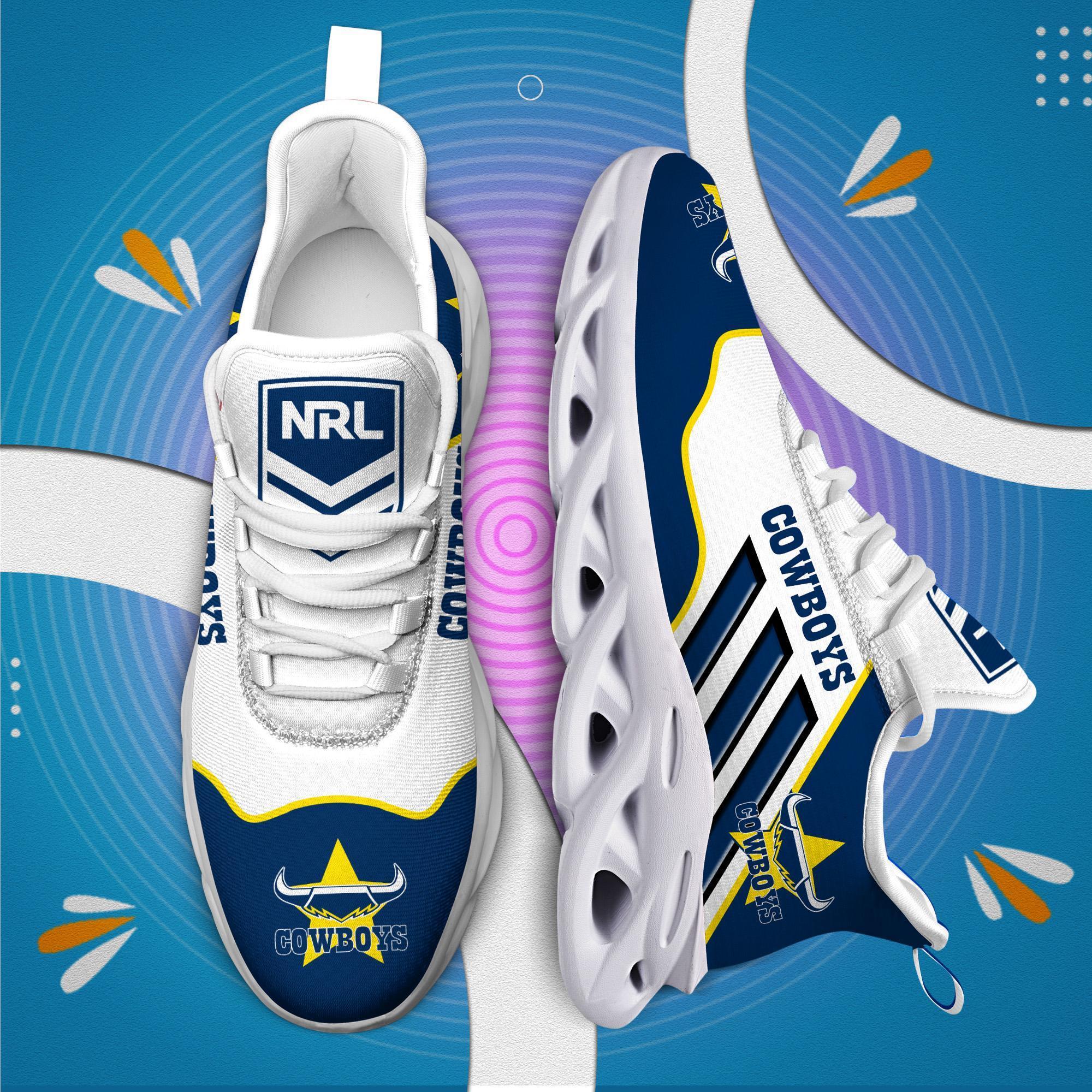 Personalized North Queensland Cowboys Max Soul Shoes Sneakers for Men And Women – NFL Football Fan Shoes, Team Sneakers - Image 8